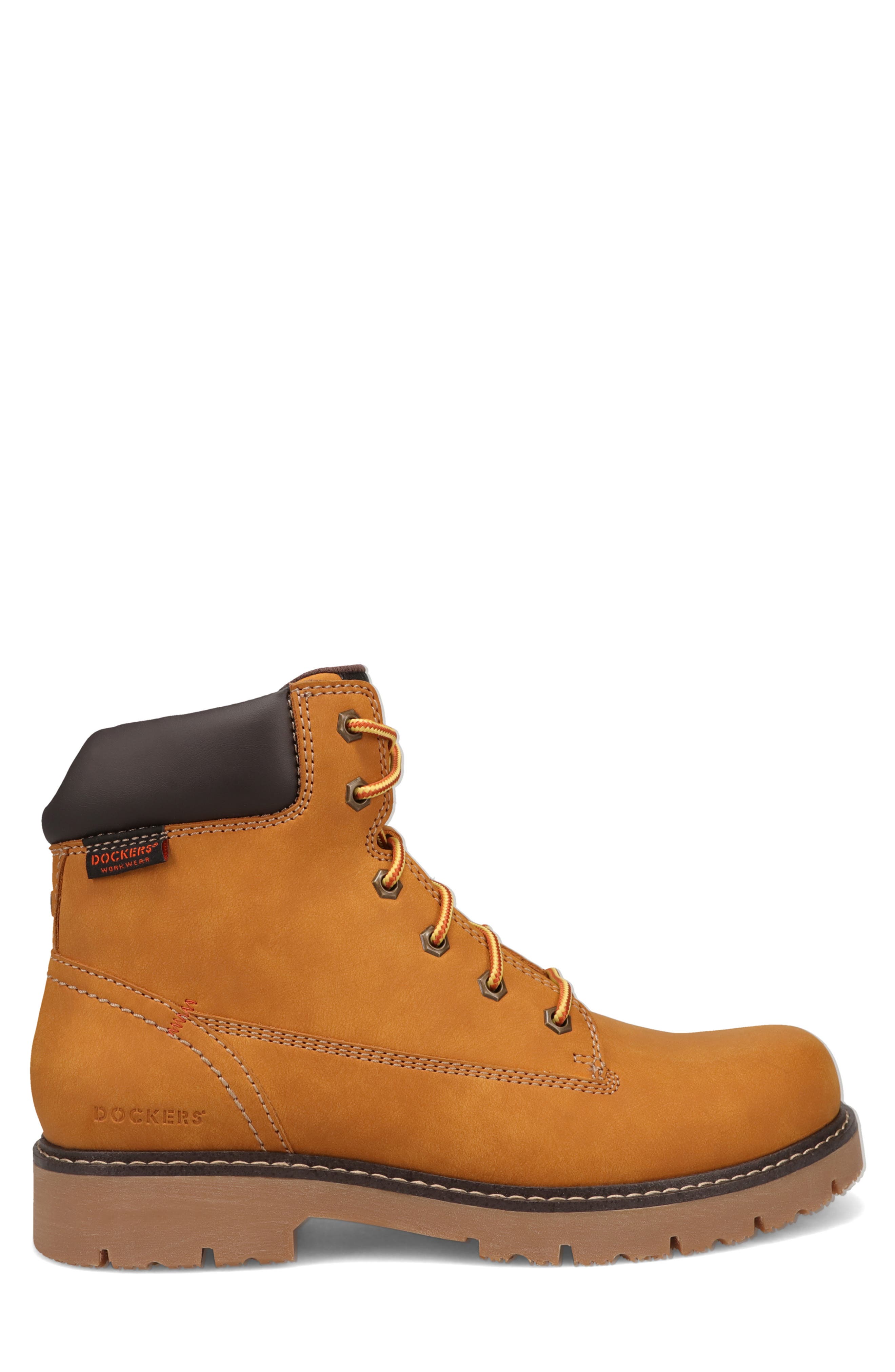 Flint Slip Resistant Faux Leather Boot, Alternate, color, WHEAT