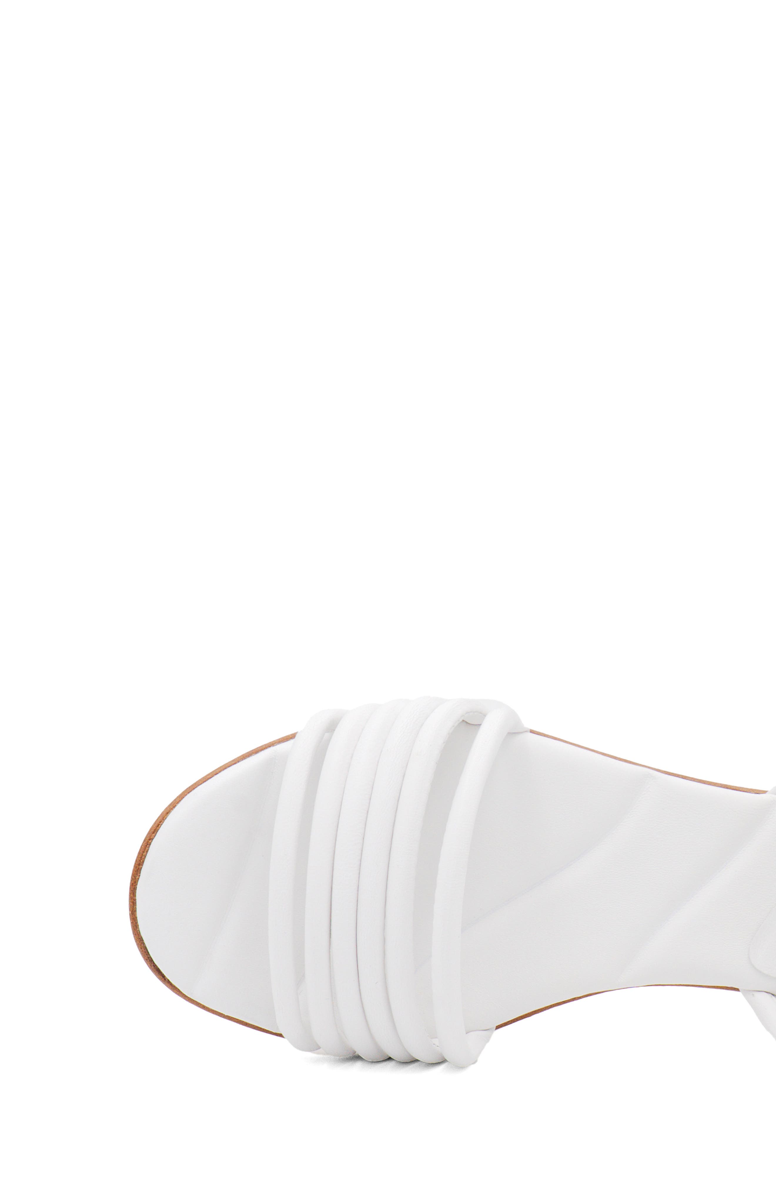 Amalfi by Rangoni Barocco Ankle Strap Sandal, Alternate, color, White Parmasoft