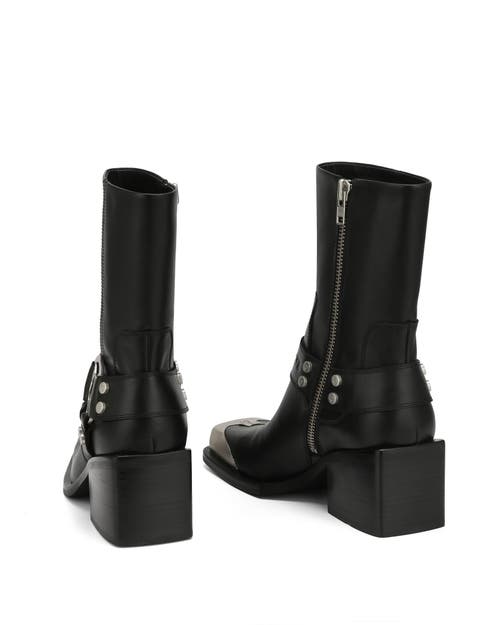 Naked Wolfe Knight Cow Leather Boot In Black