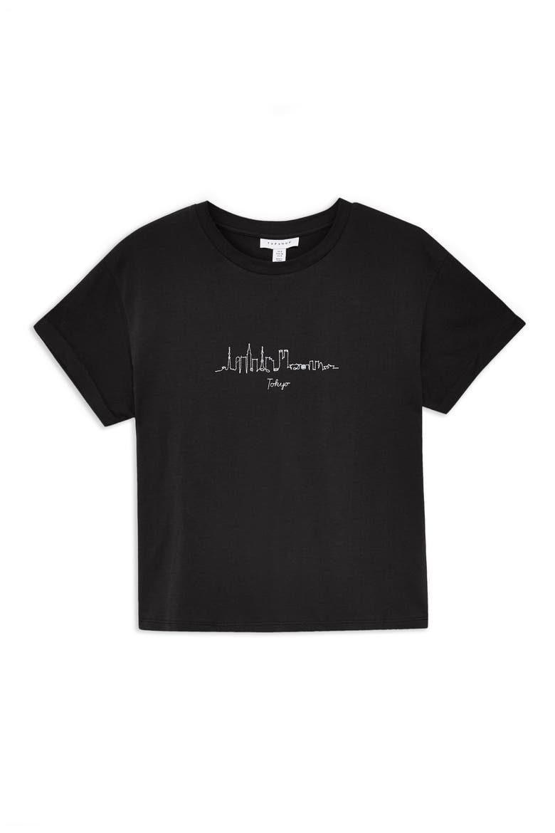 Skyline Tee, Alternate, color, BLACK