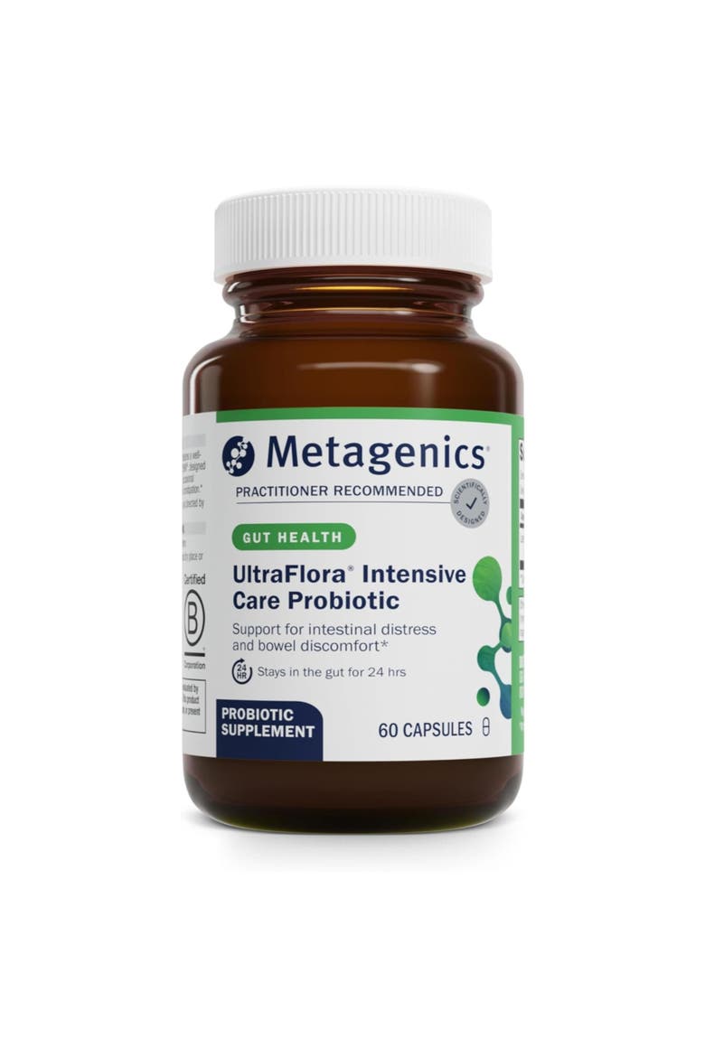 UltraFlora Intensive Care Probiotic Digestive Supplement 60 Capsules, Main, color, None