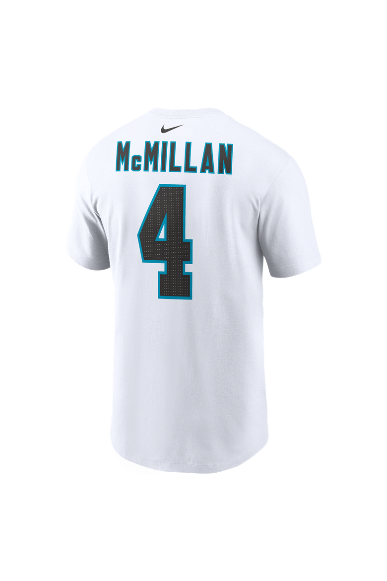 Men's Nike Tetairoa McMillan White Carolina Panthers Name & Number T-Shirt, Alternate, color, White