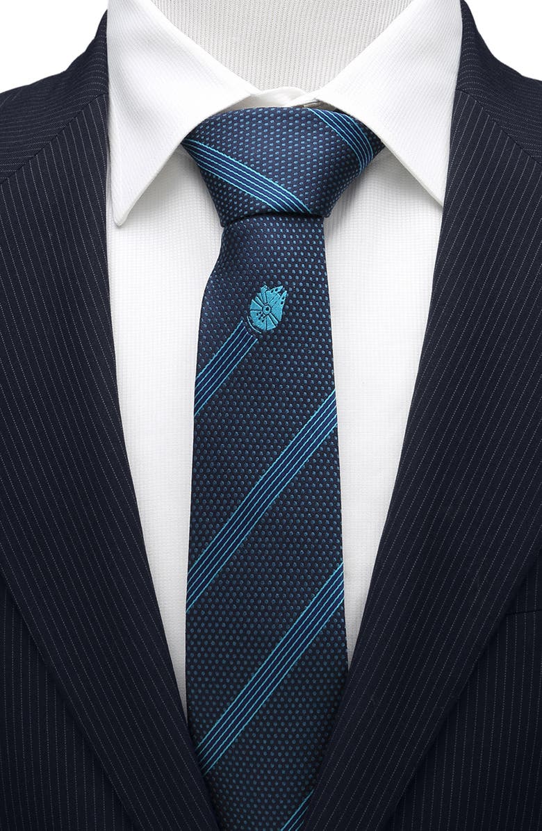 Cufflinks, Inc. Star Wars<sup>™</sup> - Millennium Falcon Stripe Silk Tie, Alternate, color, Blue