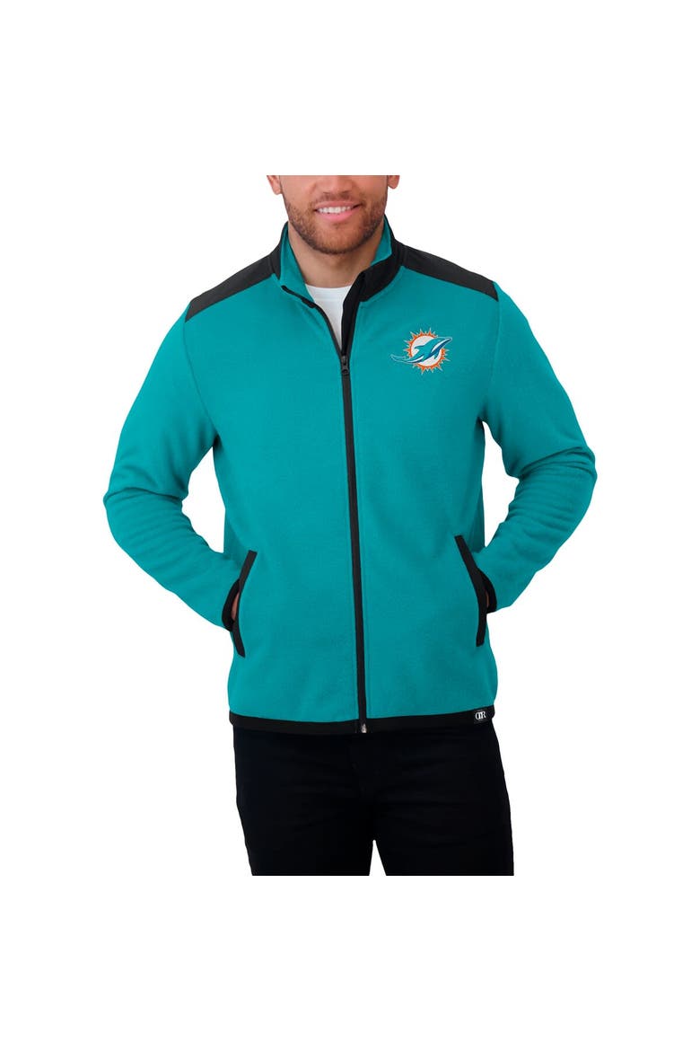 Men's Darius Rucker Collection by Fanatics Aqua Miami Dolphins Color Block Polar Fleece Full-Zip Jacket, Alternate, color, Aqua