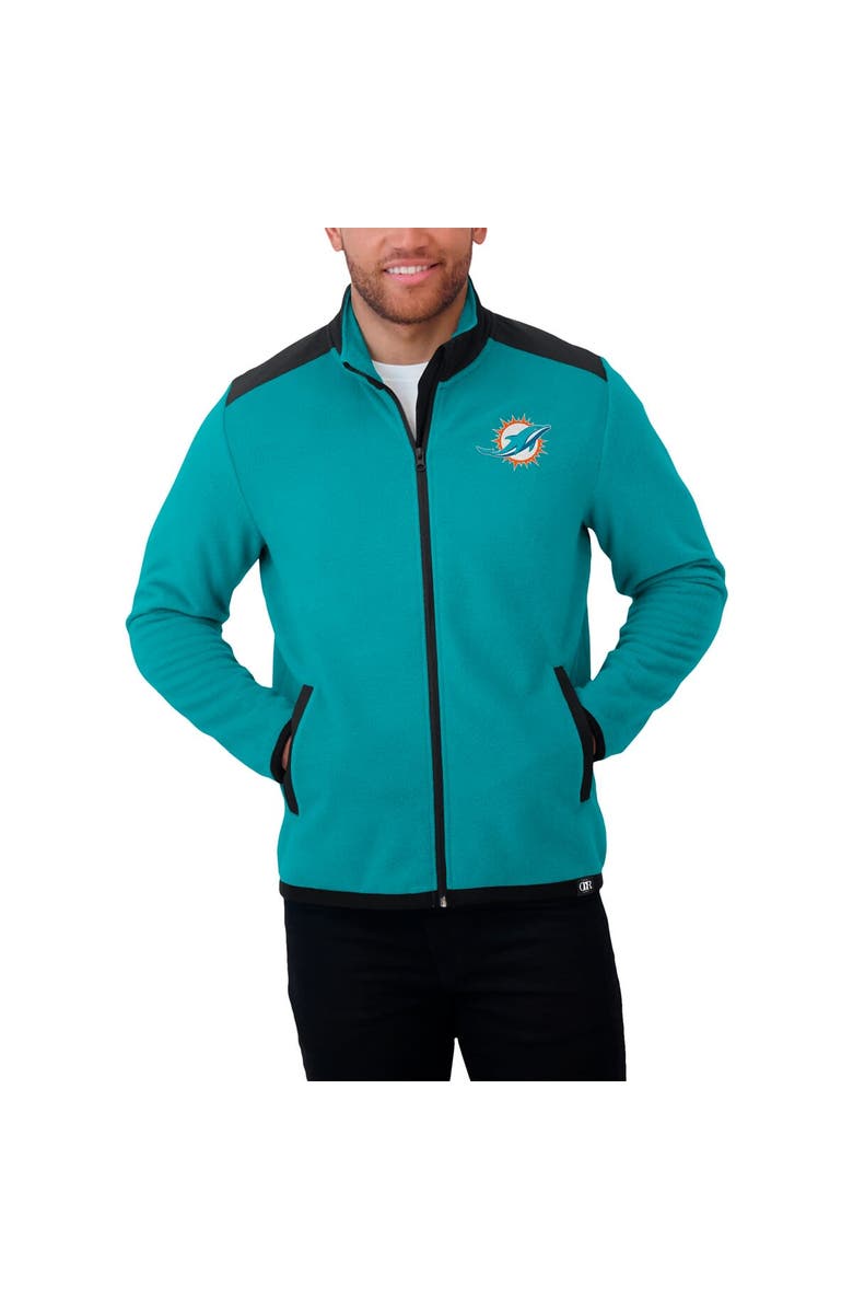 Darius Rucker Collection by Fanatics Men's Darius Rucker Collection by Fanatics Aqua Miami Dolphins Color Block Polar Fleece Full-Zip Jacket, Alternate, color, Aqua