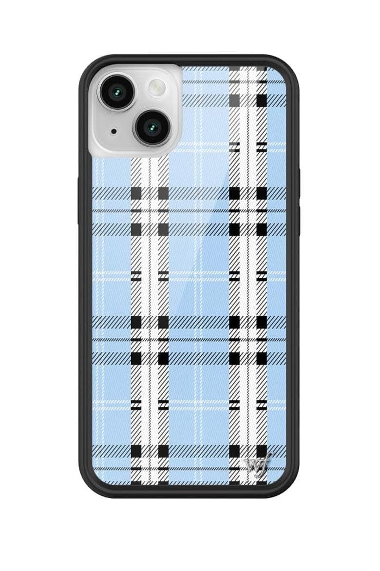 Plaid | Blue iPhone Case, Alternate, color, Blue
