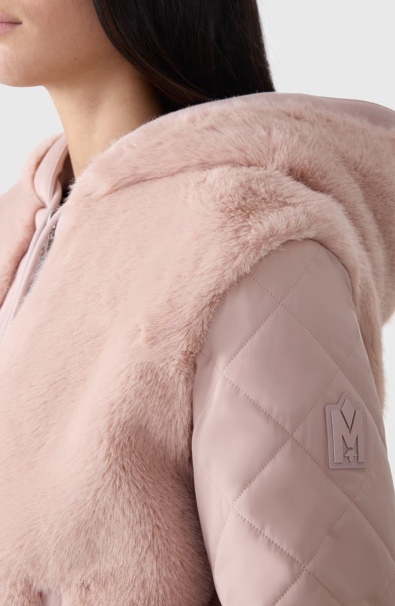 Mackage Gwendal Reversible Hooded Jacket, Alternate, color, Sepia Rose