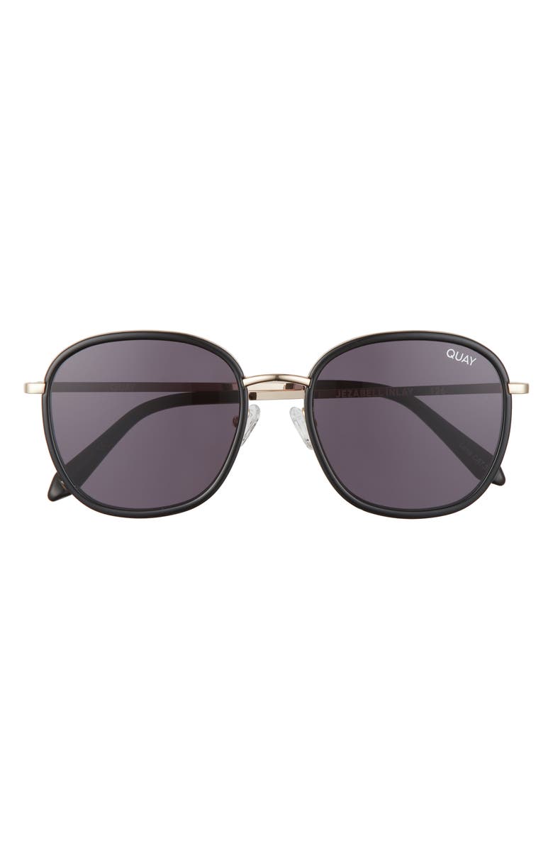QUAY Jezabell Inlay 56mm Round Sunglasses, Main, color,