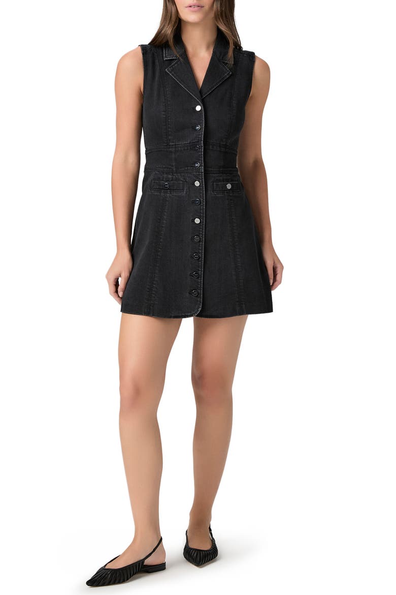 Vida Denim Minidress, Main, color, FADED DARKNESS