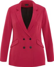 City Chic Alexis Oversize Double Breasted Blazer