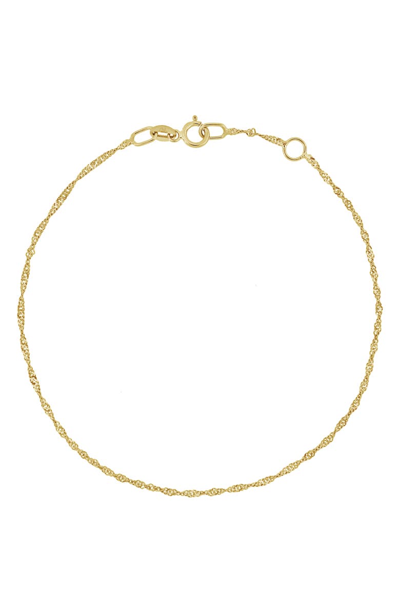 Bony Levy 14K Gold Twisted Chain Bracelet, Main, color, 14K Yellow Gold