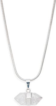 Child of Wild Ancient Wisdom Quartz Pendant Necklace