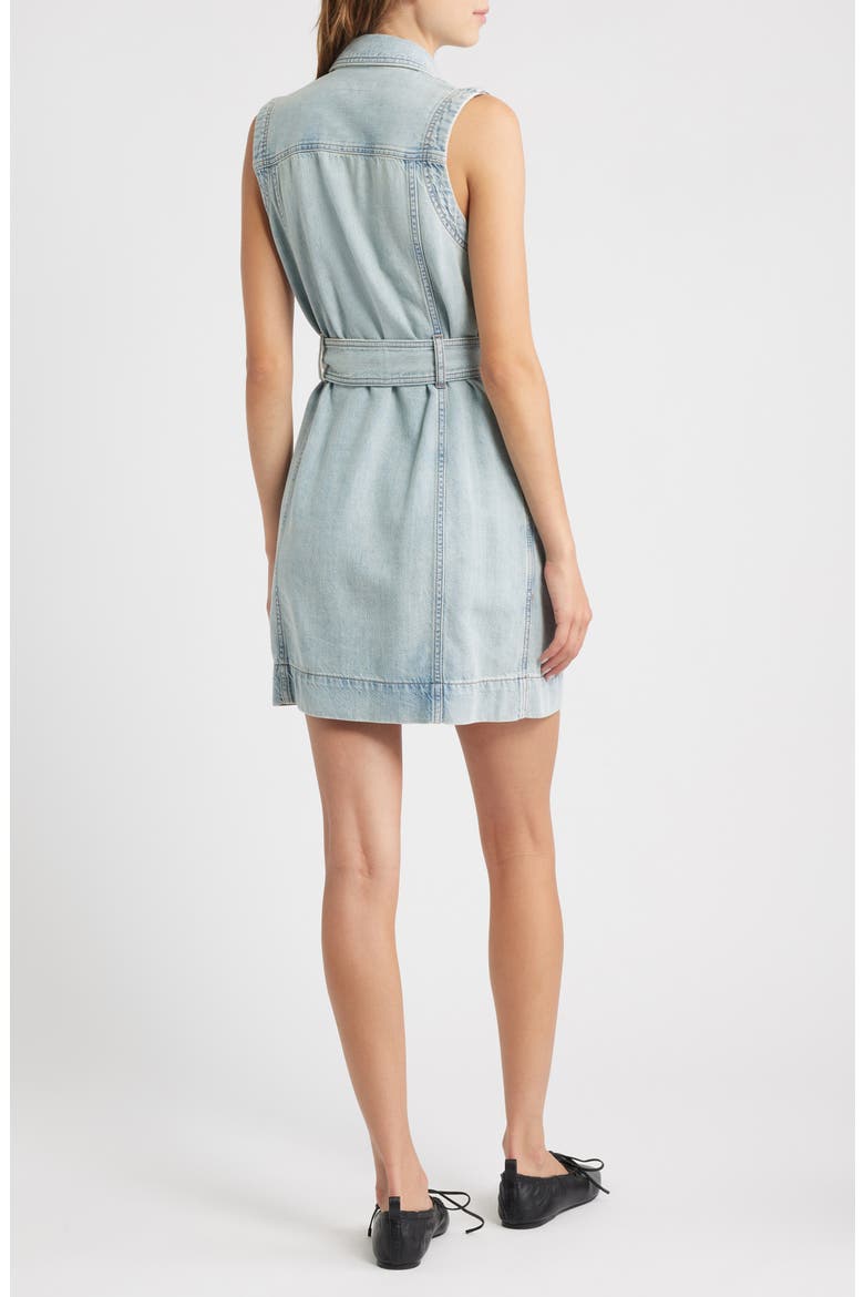 Renata Sleeveless Denim Minidress, Alternate, color, MAR
