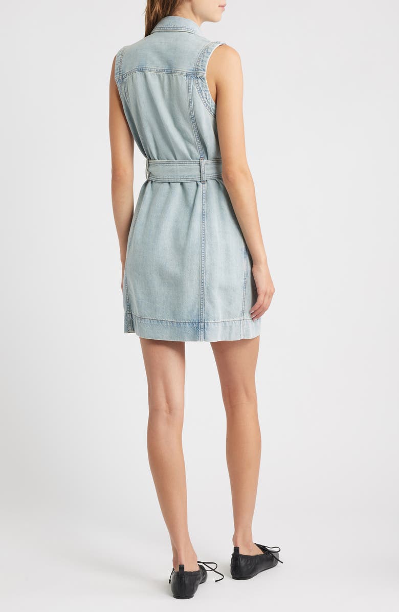 rag & bone Renata Sleeveless Denim Minidress, Alternate, color, Mar