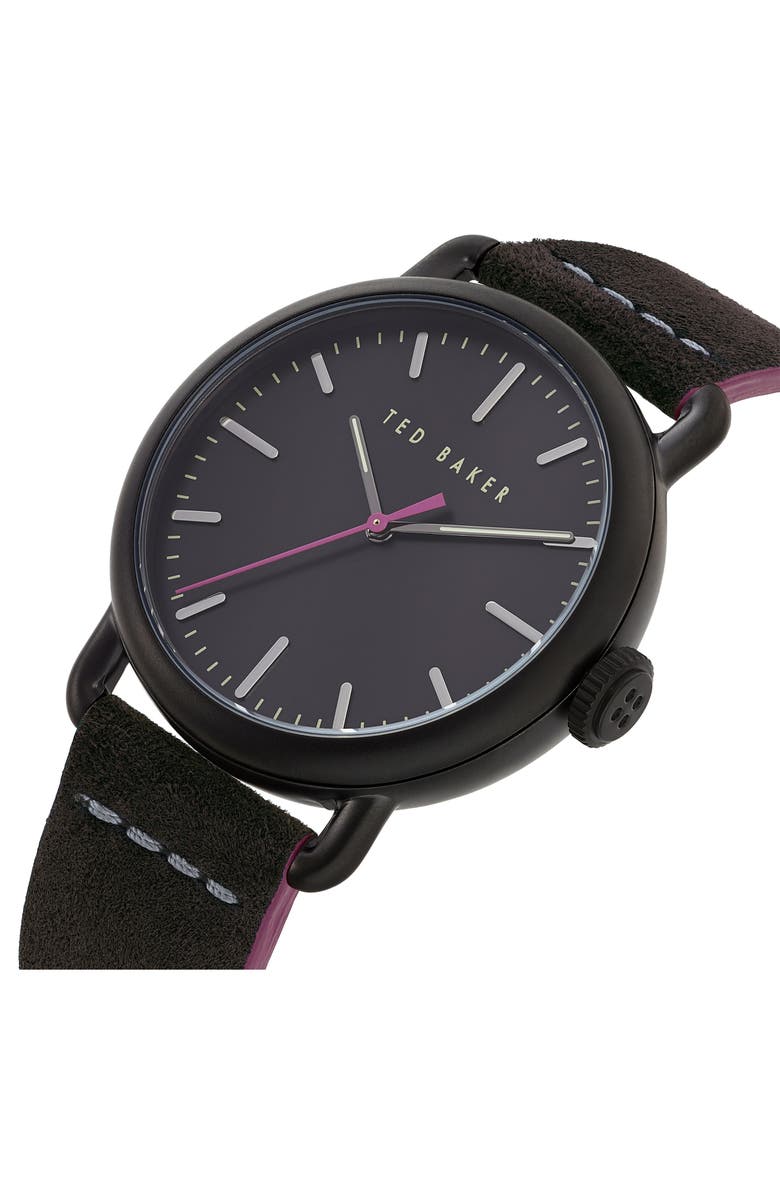 Ted Baker London Tomcooa Leather Strap Watch, 40mm, Alternate, color,