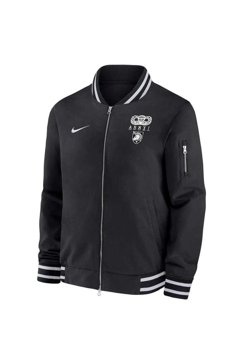 Men's Nike Black Army Black Knights 2024 Rivalry Collection Full-Zip Bomber Jacket, Alternate, color, Black