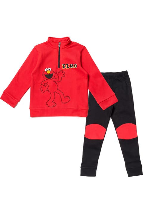 Elmo Fleece Quarter-Zip Sweatshirt and Pants Set