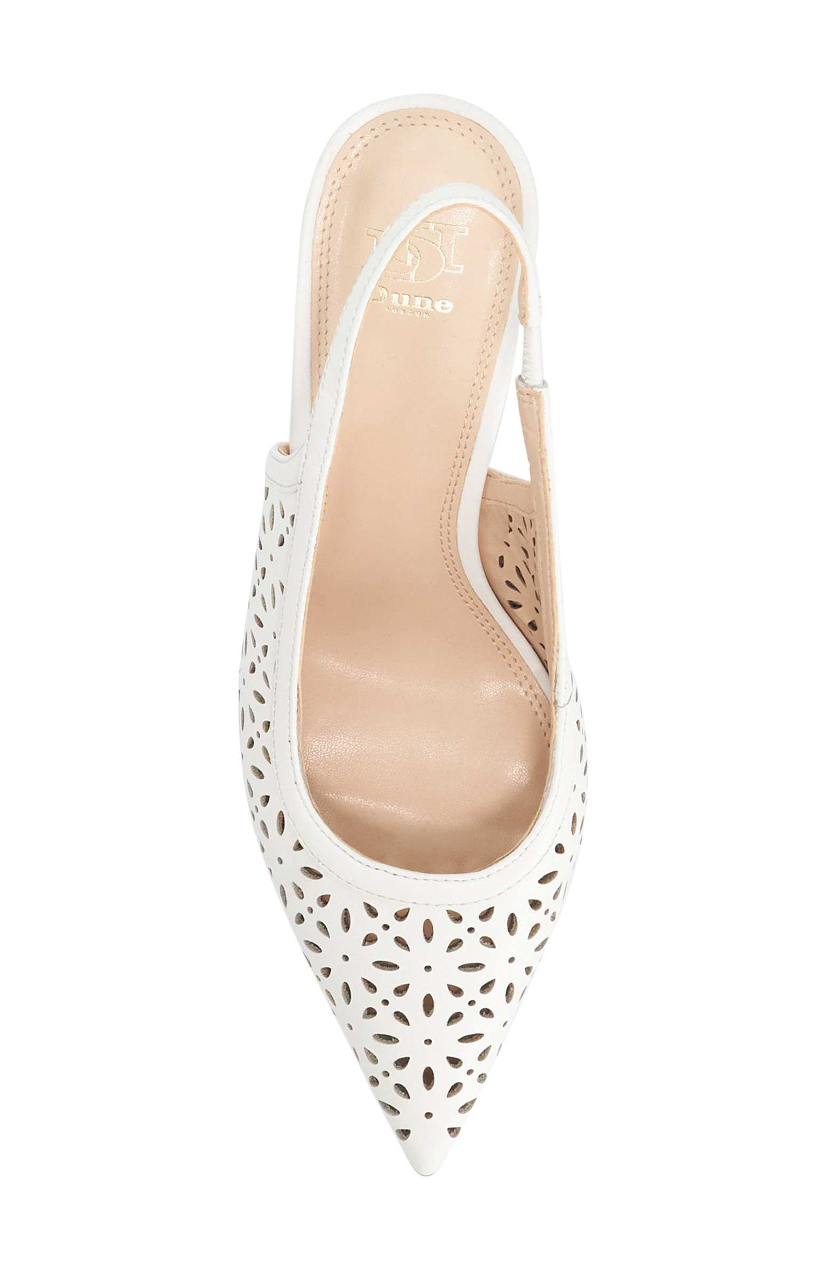 Dune London <p>Corfu Perforated Slingback Pump (Women)</p>, Alternate, color, 