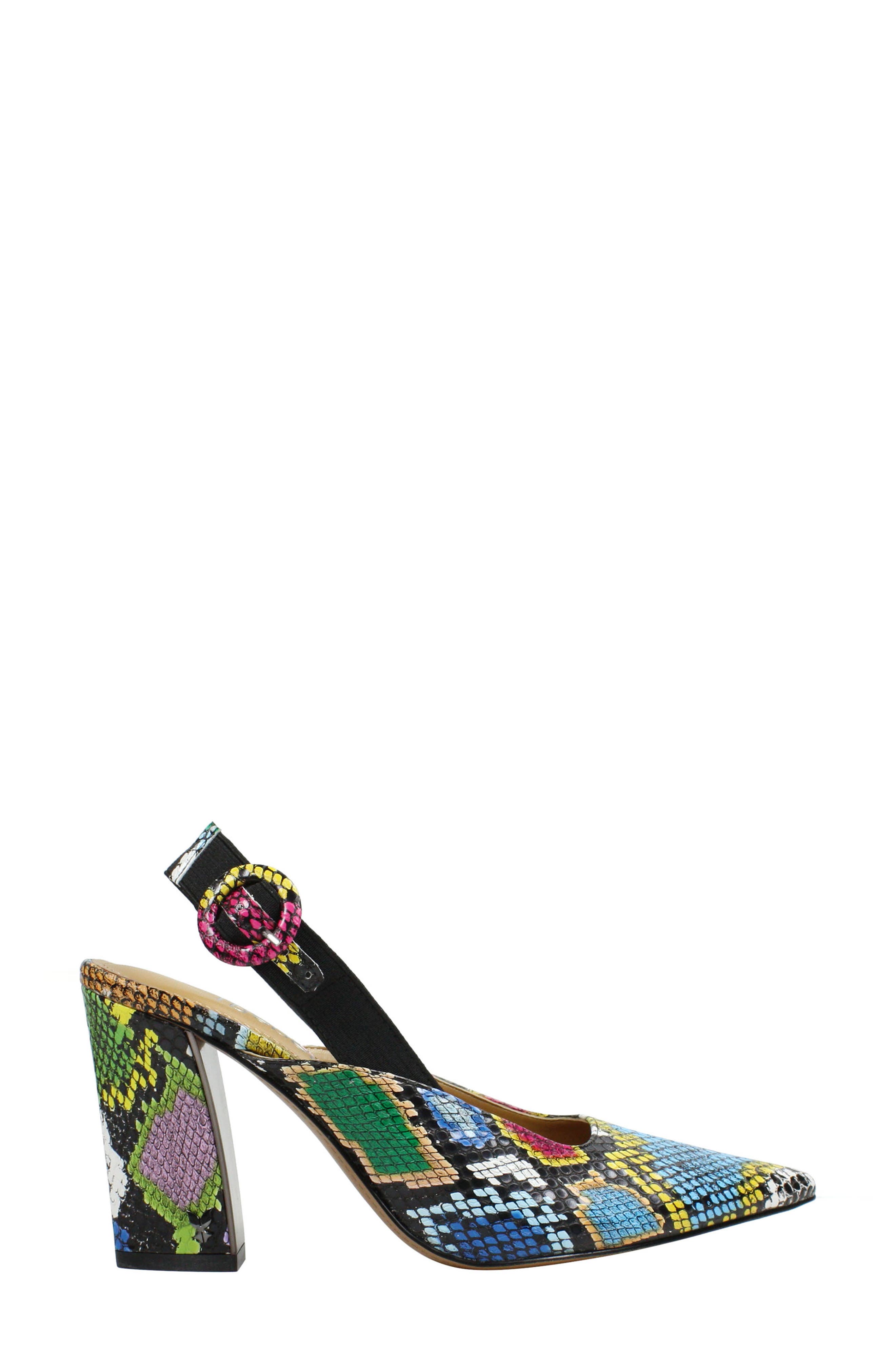 Marianela Slingback Pump, Alternate, color, BLACK MULTI PRINT FABRIC