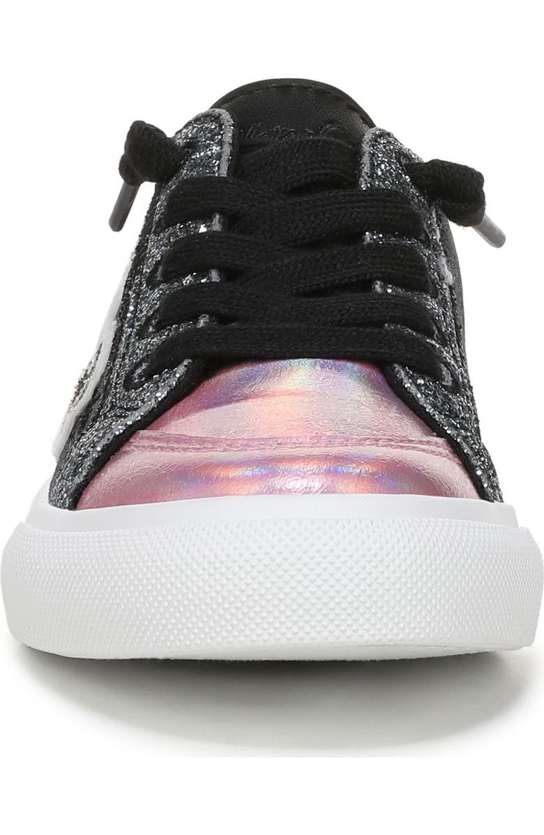 Blowfish Malibu Kids' Pebble Sneaker, Alternate, color, Black / Pink Faux Leather