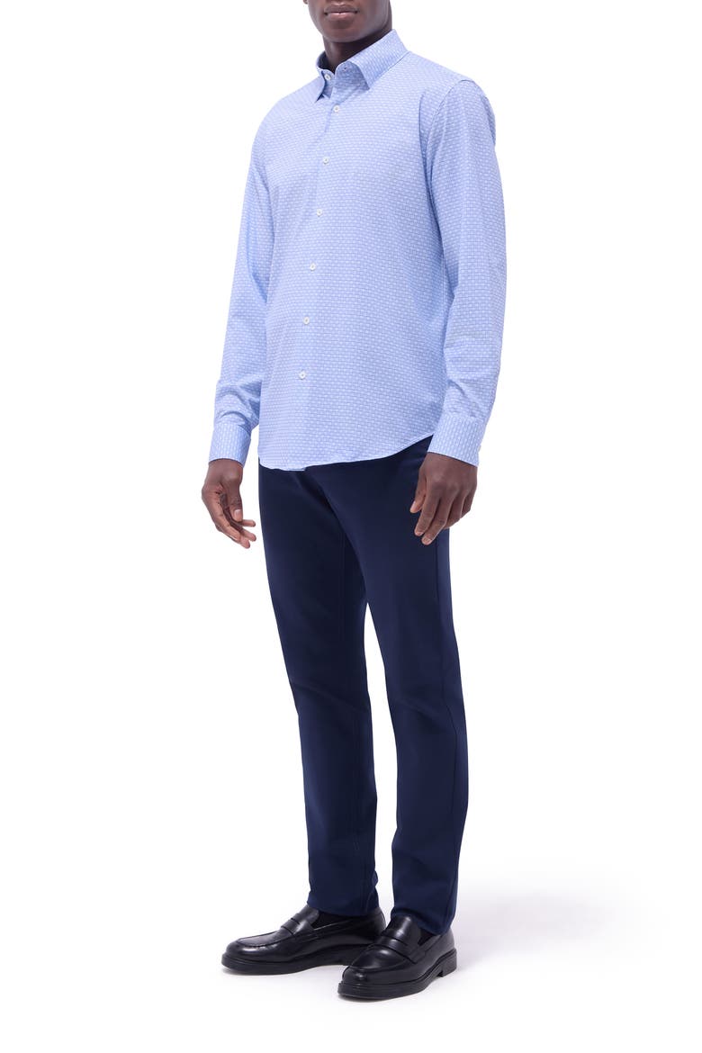Jules OoohCotton® Grid Check Button-Up Shirt, Alternate, color, AIR BLUE