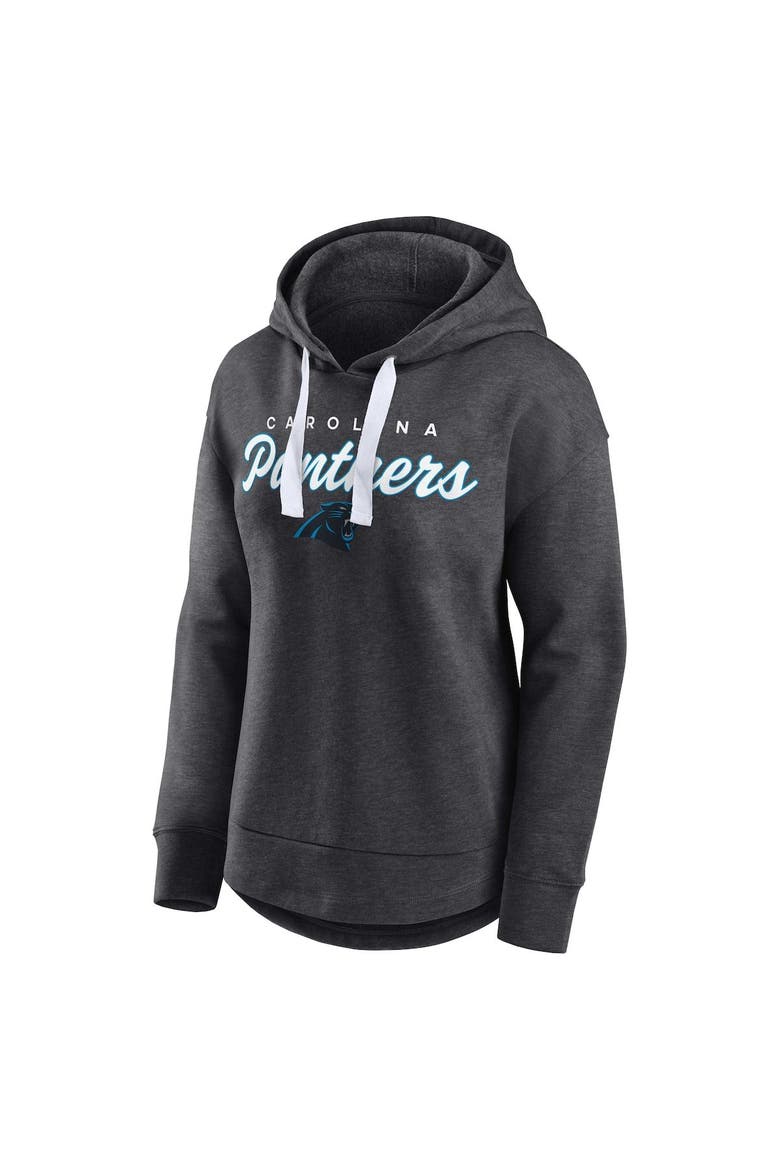 Women's Fanatics Heather Charcoal Carolina Panthers Set To Fly Pullover Hoodie, Alternate, color, Heather Charcoal
