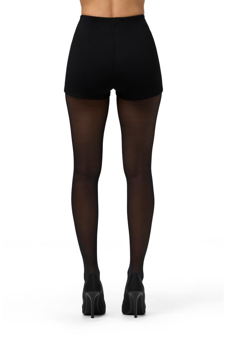 Butter Scoop Waist Hot Shorts, Alternate, color, BLACK