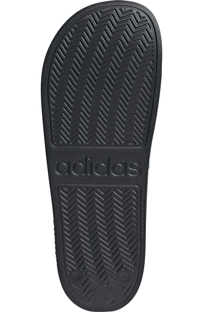 adidas Adilette Slide Sandal, Alternate, color, White/ Core Black/ Core Black