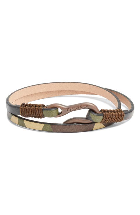 Leather Double Wrap Bracelet