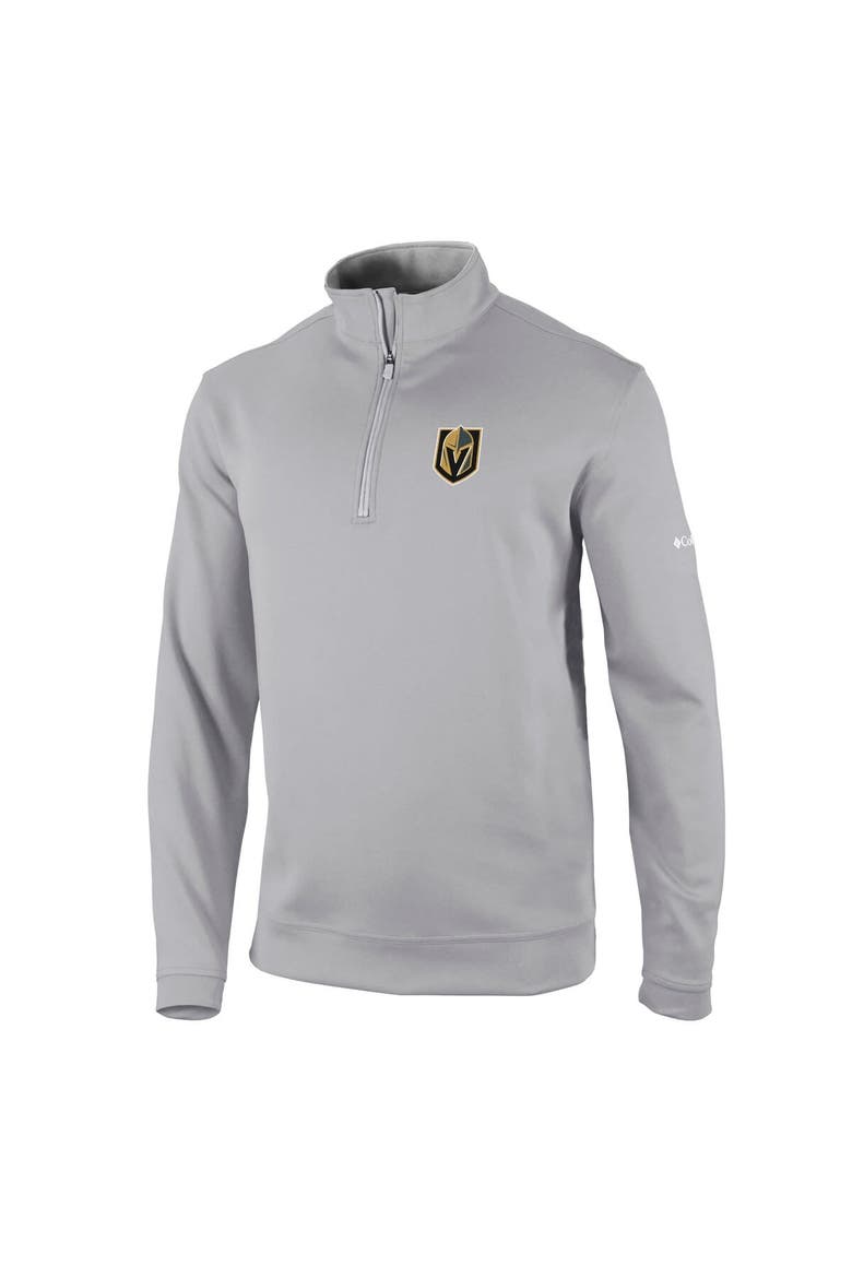 Men's Columbia Gray Vegas Golden Knights Wickham Hills Omni-Wick Quarter-Zip Jacket, Alternate, color, Gray