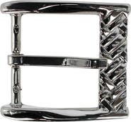 Trafalgar 40mm Solid Brass Basketweave Design Italian Harness Belt Buckle