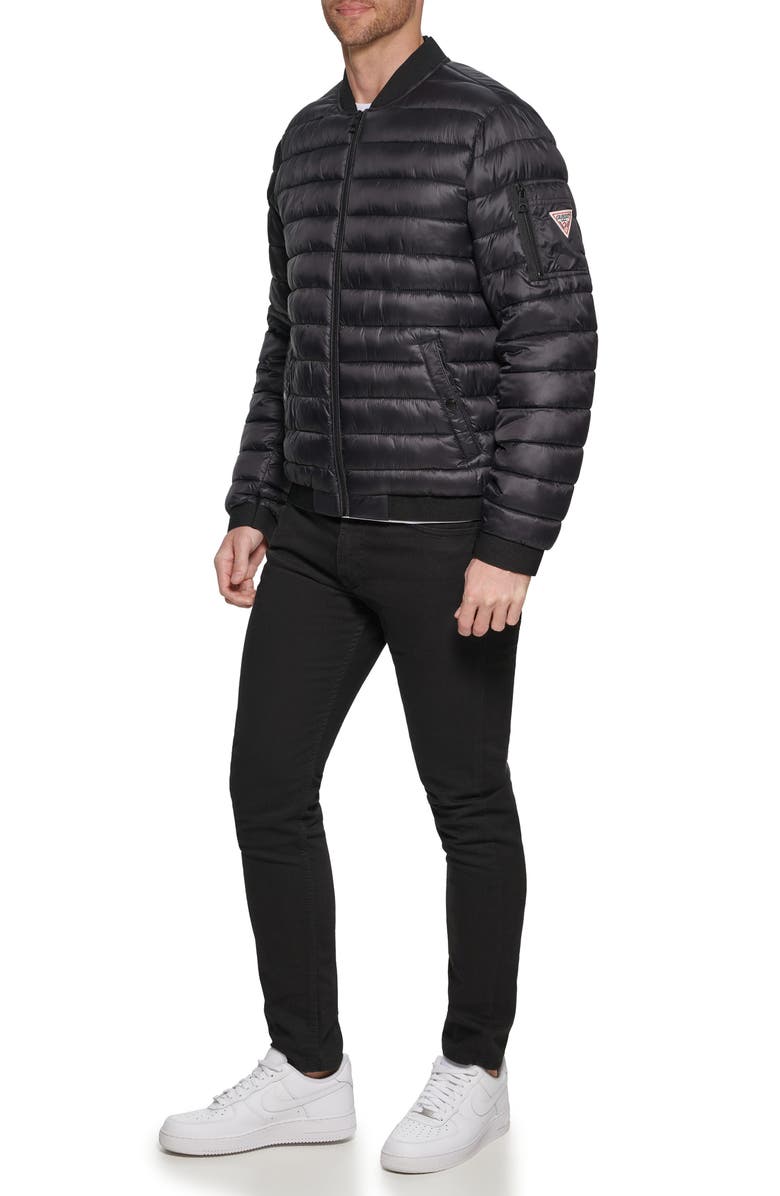 GUESS Packable Bomber Jacket, Alternate, color, 