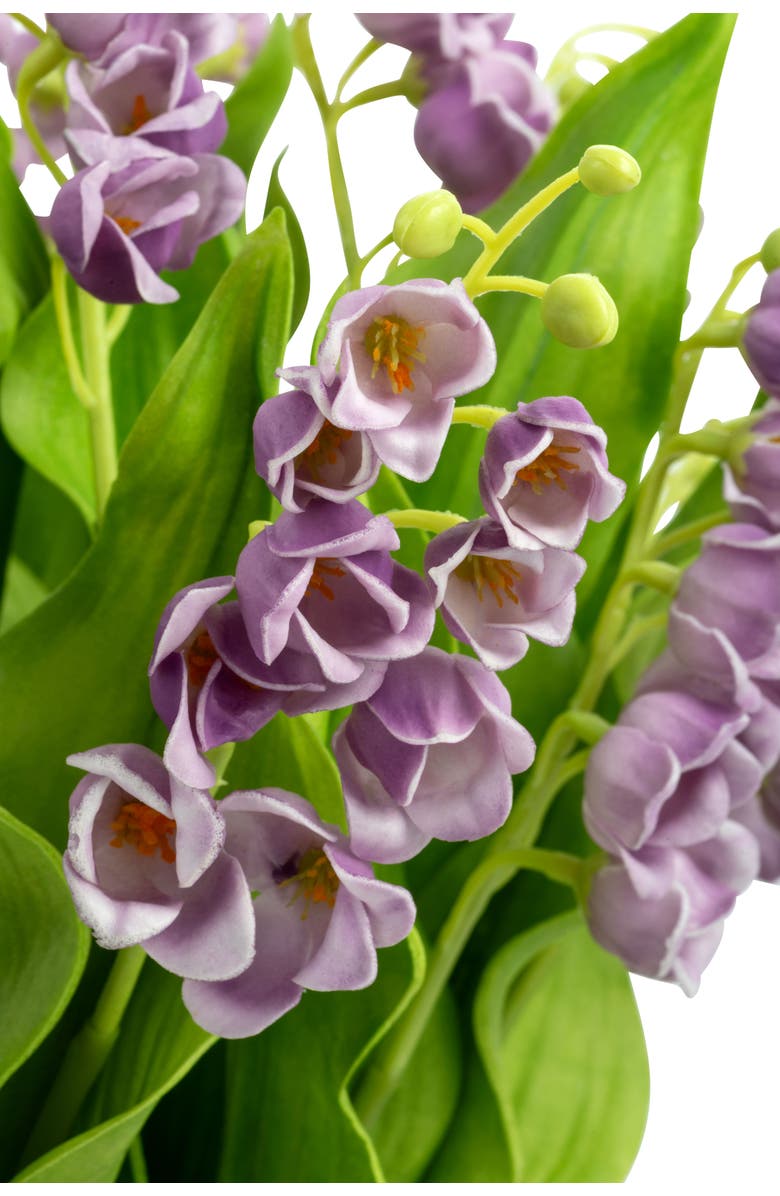 CocoBella Cora RealTouch Muguet Arrangement, Alternate, color, Periwinkle