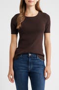 Tahari ASL Short Sleeve Sweater
