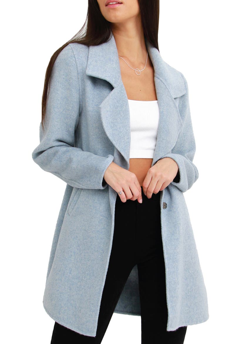 Ex-Boyfriend Oversize Wool Blend Coat, Main, color, LIGHT BLUE