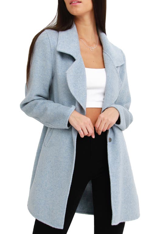 Belle & Bloom Ex-boyfriend Oversize Wool Blend Coat In Blue