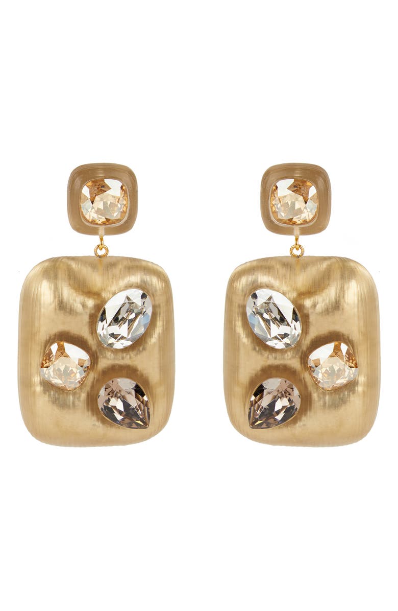 Alexis Bittar Future Antiquity Crystal Studded Lucite<sup>®</sup> Drop Earrings, Main, color, 