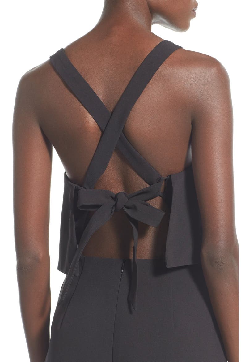'Learnt From You' Romper, Alternate, color, BLACK
