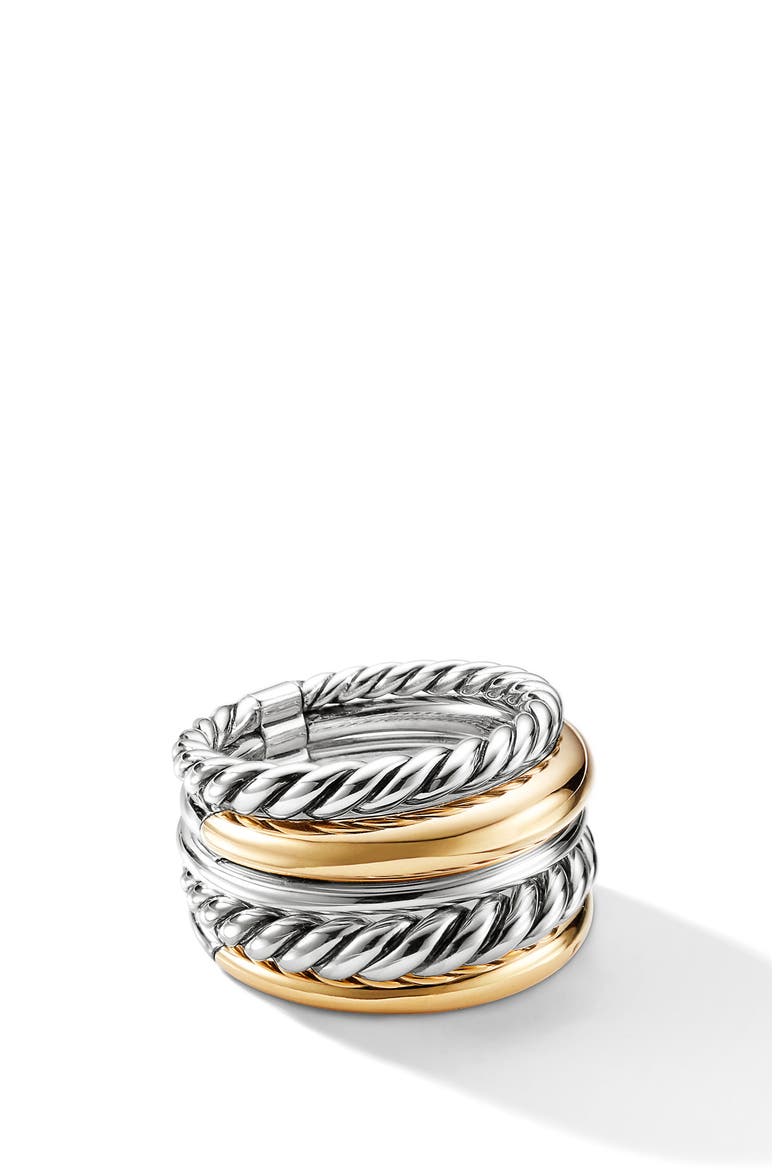 Pure Form® Wide Ring, Alternate, color, SILVER