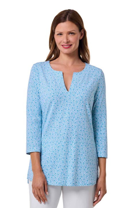 Women's St.Lucia Tunic Top with Long Sleeves, UPF 50+ Sun Protection