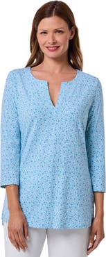 Coolibar Women's St.Lucia Tunic Top with Long Sleeves, UPF 50+ Sun Protection