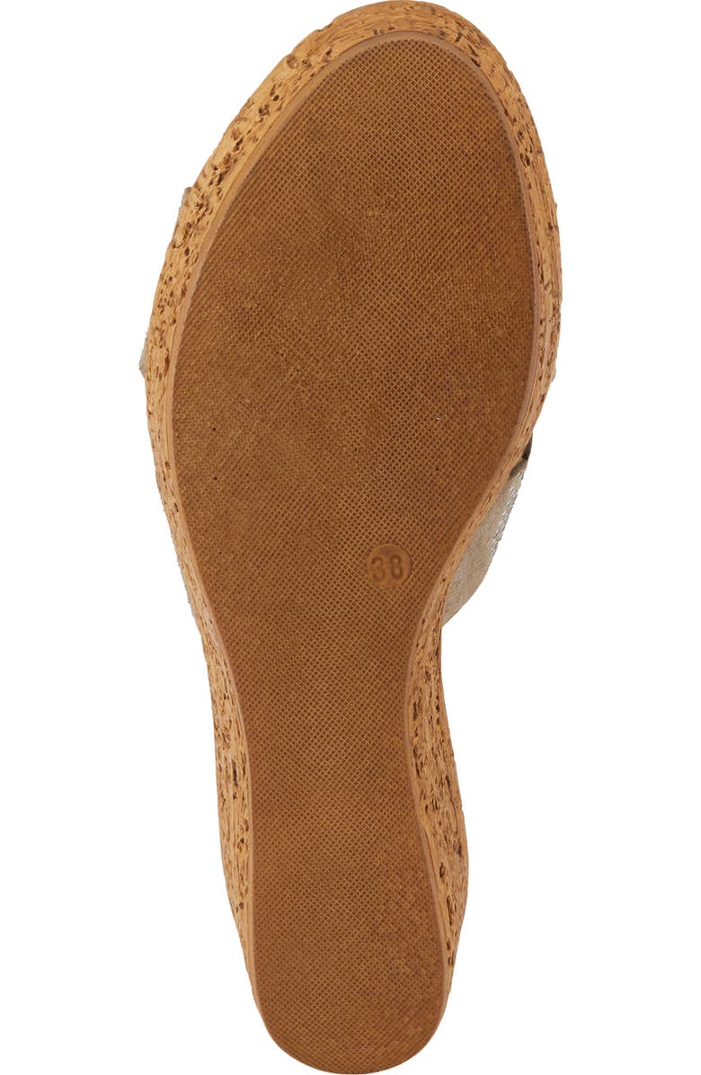 Spring Step Steamy Crystal Embellished Wedge Sandal, Alternate, color,