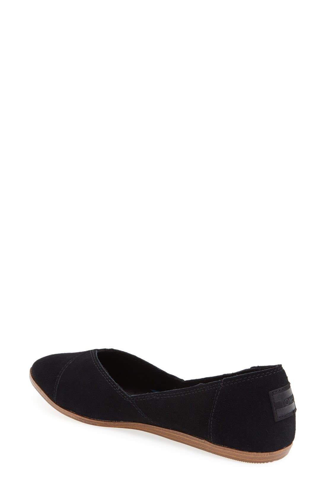 TOMS 'Jutti' Suede Slip-On, Alternate, color, 