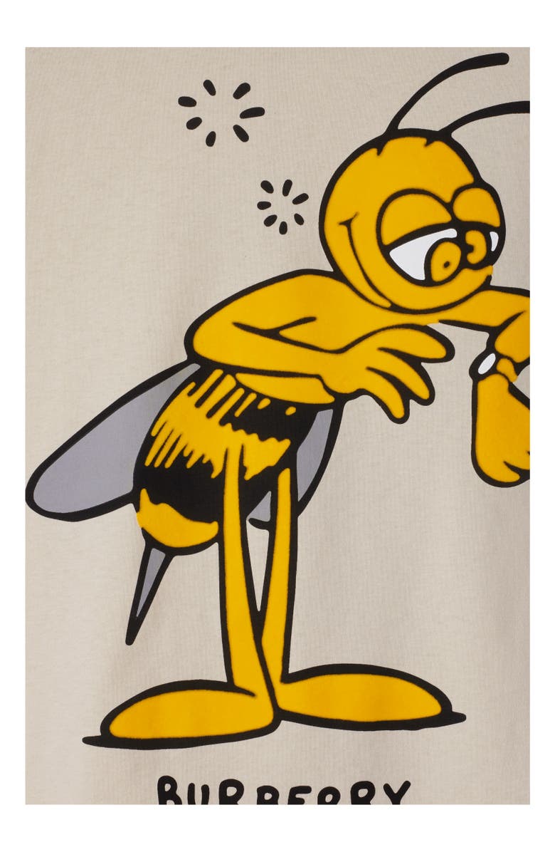 Burberry Bee Cotton T-shirt, Alternate, color, 