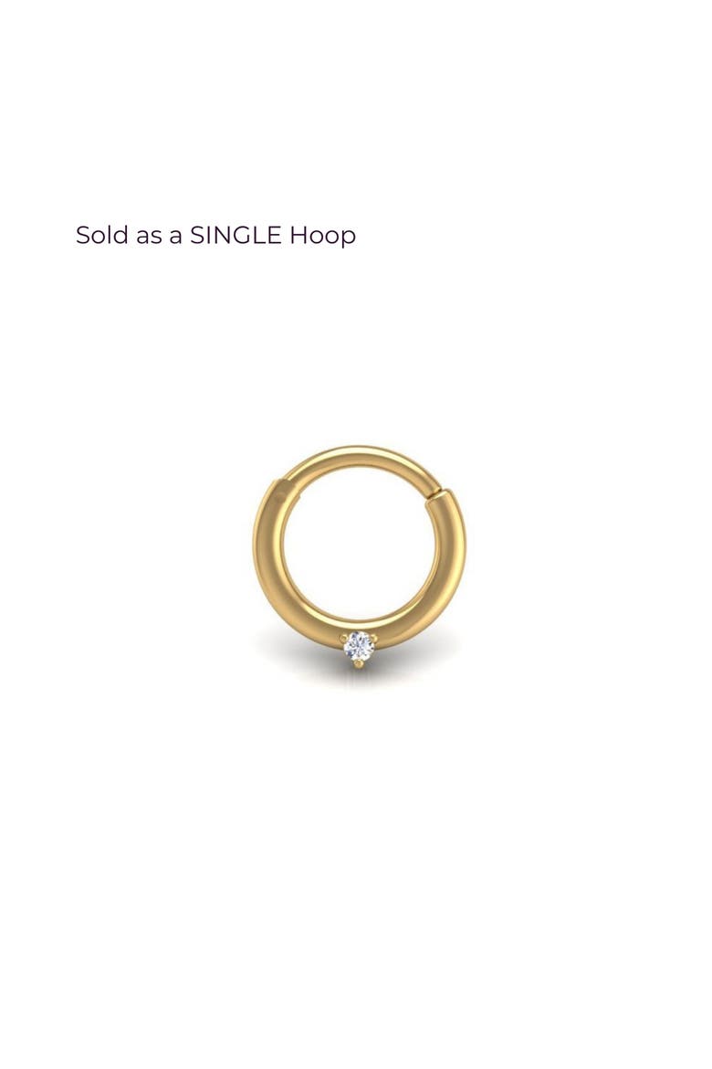 Solo Flat Hoop, Main, color, Yellow Gold