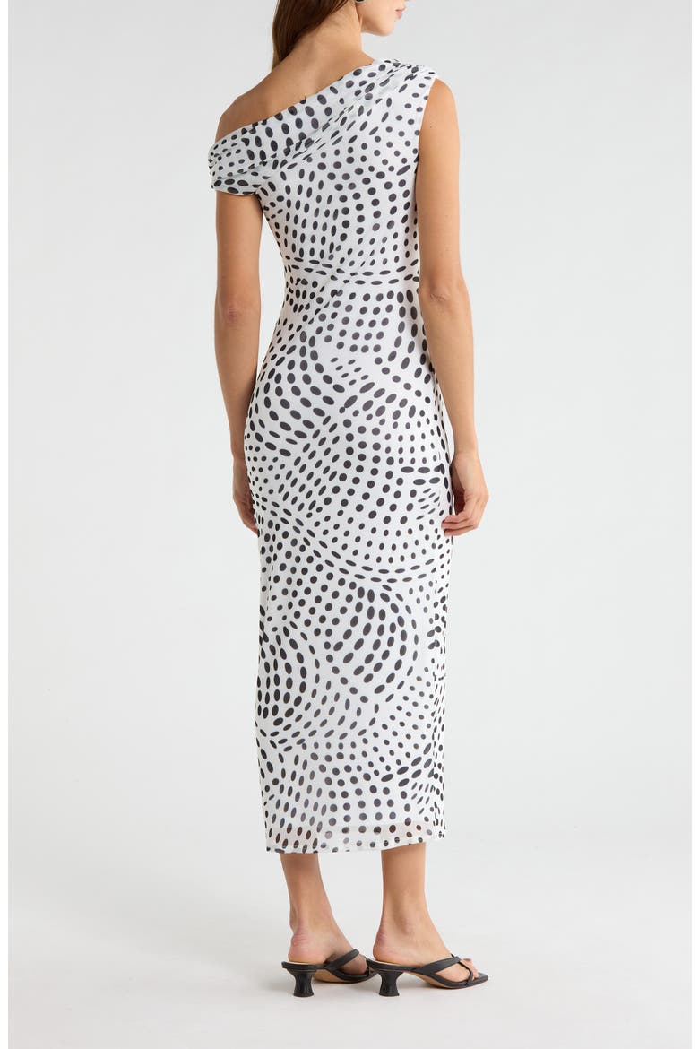 Holden Swirl Dot Print Dress, Alternate, color, NOIR SWIRL DOT