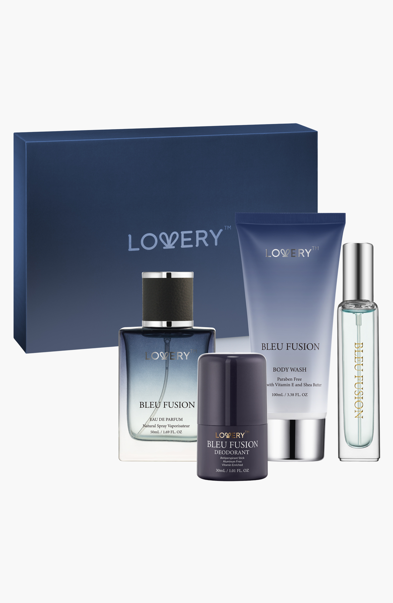 Lovery Bleu Fusion 5-Piece Bath & Body Care Gift Set, Main, color, Bleu Fusion