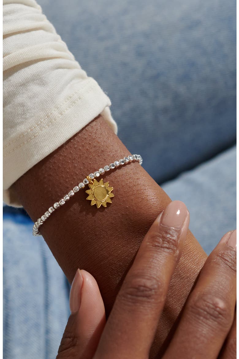 A Little 'You Are My Sunshine' Bracelet in Gold-Tone Plating, Alternate, color, Metallic Gold