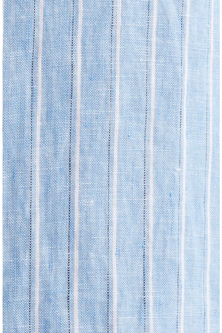 Irving Relaxed Fit Stripe Linen Button-Up Shirt, Alternate, color, CRISP BLUE MULTI