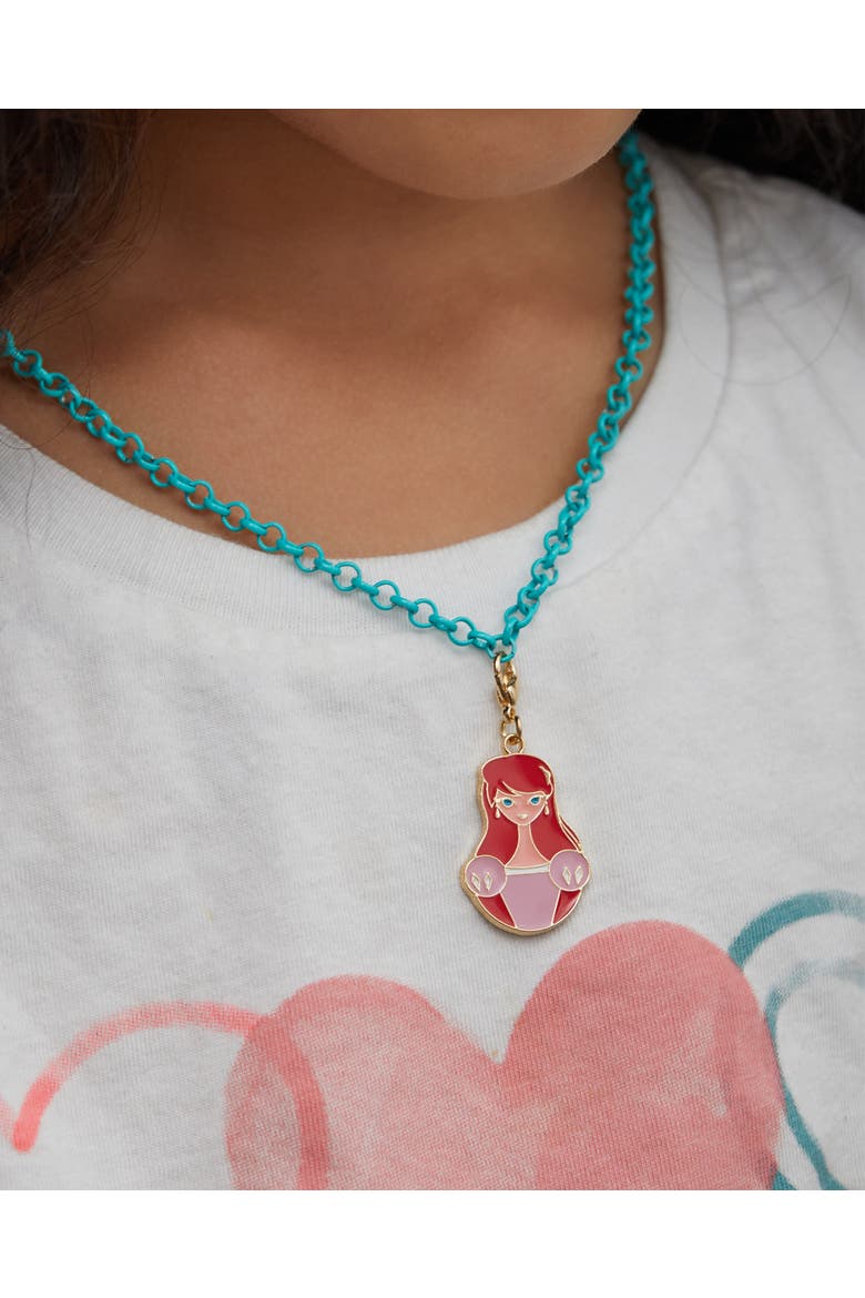 Princess and The Little Mermaid Necklace, Bracelet, and Charms Set, Alternate, color, Multi